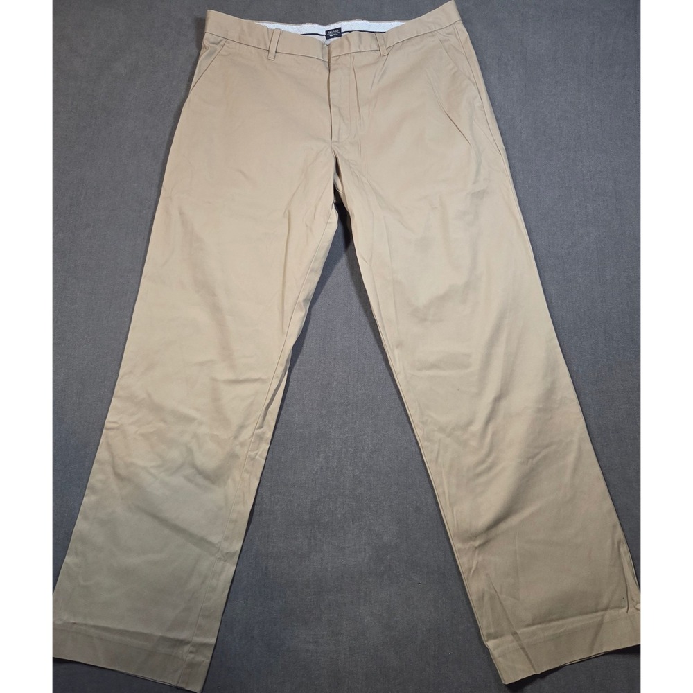 Gap Khakis Tailored Relaxed Fit Pants Mens 36x34 Tan Cotton Chino Straight Leg